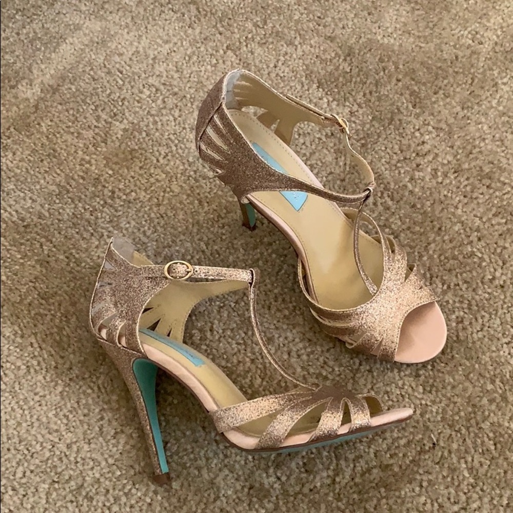 Rose Gold Blue by Betsey Johnson High Heels 👠